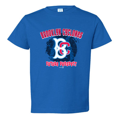 Brooklyn Cyclones Jersey-Giants Blue-8/18/11-Football Theme-XL-w Program-NEW